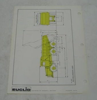 Euclid 1962 45-ton rear dump truck sales brochure