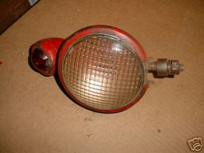 Farmall tractor rear light small red tear drop on top