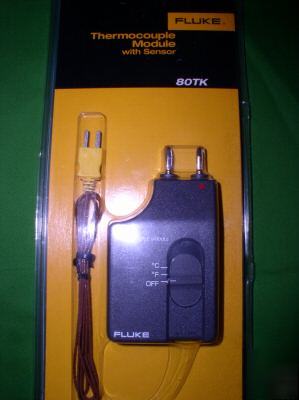 Fluke 80TK temperature probe thermocouple with sensor
