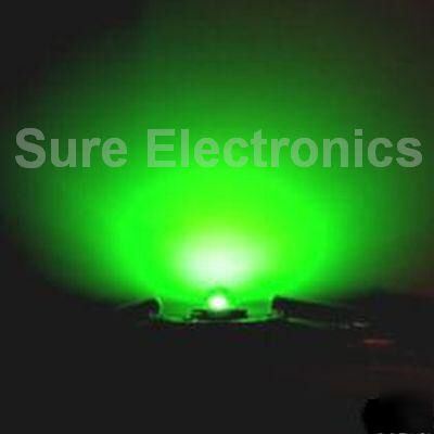 High brightness 1 pcs 3W 70 lm green lumen led