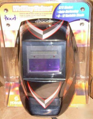 Hobart avenger auto darkening helmet battery solar ship