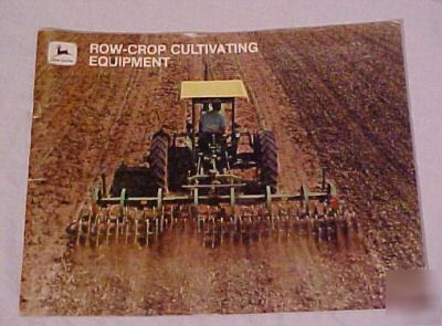 John deere row- crop cultivating equipment sale booklet