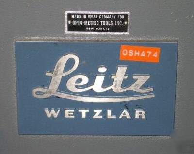 Leitz wetzlar accelerometer grinder, opto-metric tools