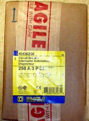 New circuit breakers square d KH36250 3 p 250A breaker