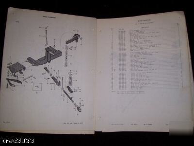 Original massey harris no. 35 p.t. combine parts manual