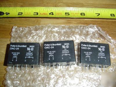 Potter & brumfield oac-24 relay, 3 pieces