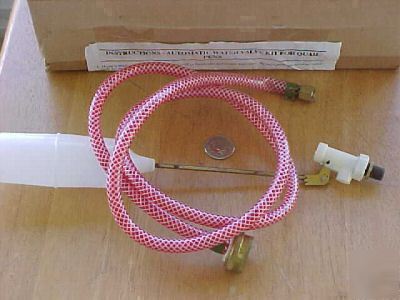 Poultry waterer valve w / float, ducks chickens quail