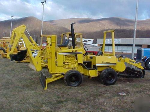 Vermeer v 450 trencher backhoe 6 way blade 