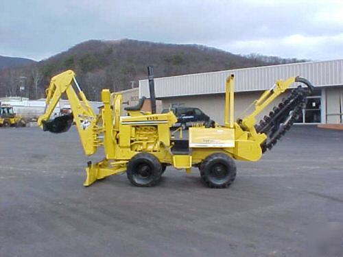 Vermeer v 450 trencher backhoe 6 way blade 