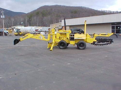 Vermeer v 450 trencher backhoe 6 way blade 
