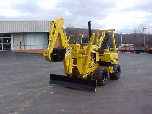 Vermeer v 450 trencher backhoe 6 way blade 