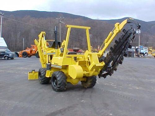 Vermeer v 450 trencher backhoe 6 way blade 