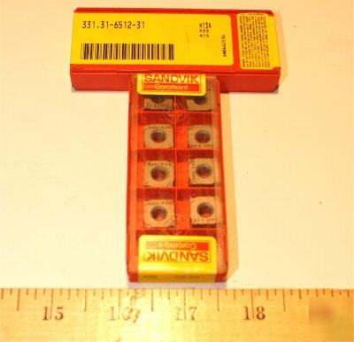 New 10 sandvik coromant inserts 331.31-6512-31 H13A 