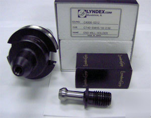 New lyndex cat 40 5/16X2.50 cnc em holder+pull stud