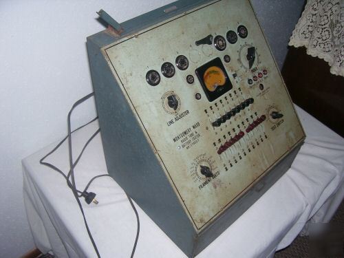 Old montgomery ward radio tube & battery tester 17053-1