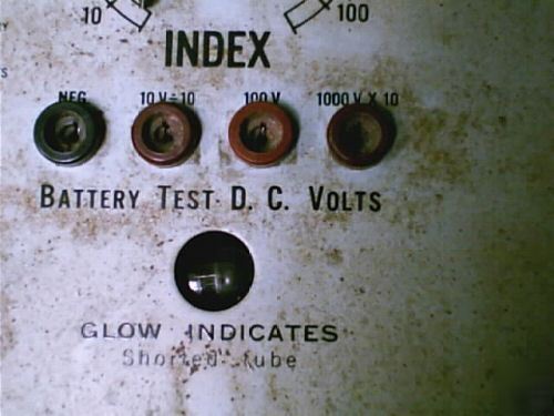 Old montgomery ward radio tube & battery tester 17053-1