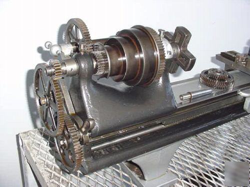 Antique barnes velocipede screw cutting lathe,# 4-1/2