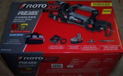 Bosch rotozip RZ18V-1100 cordless spiral saw system 