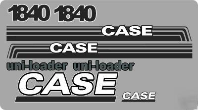 Case 1840 skid steer loader decal set bobcat