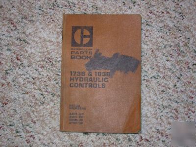 Caterpillar 173B & 183B parts book good cond