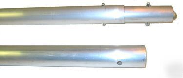 Concrete tool handle, button clip 8' x 1 3/4