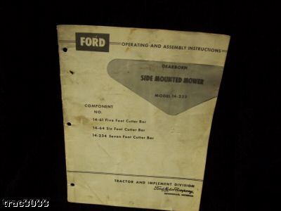 Original ford 14-233 operator's manual
