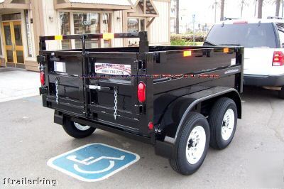 Utility nursery landscape dirt rock sand dump trailer