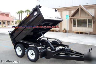 Utility nursery landscape dirt rock sand dump trailer