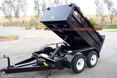 Utility nursery landscape dirt rock sand dump trailer