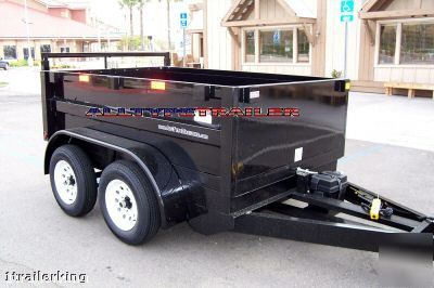 Utility nursery landscape dirt rock sand dump trailer