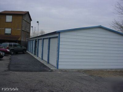 20'X61'X9' a frame 6 bay metal garage