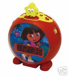 Dora talking alarm clock radio