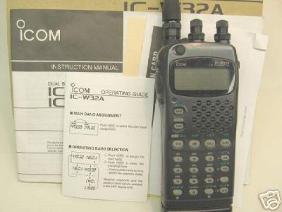 Icom ic-W32A 440 mhz & 2-meter transceiver no 