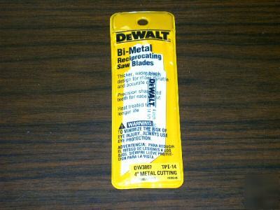 New dewalt 4 inch bi-metal reciprocating saw blades