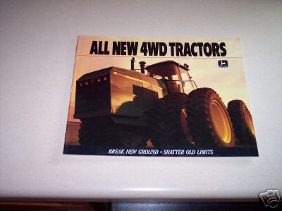 New john deere all 4-wheel drive tractor sales catalog