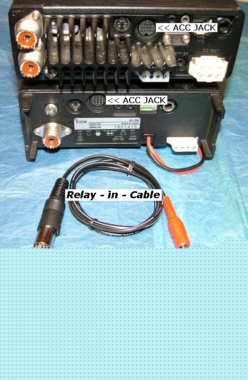 W2ENY - relay in the cable - fits icom 7000 706 718 703