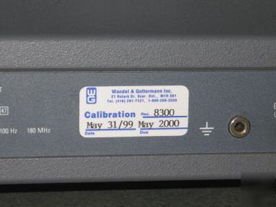 Wandel & goltermann m# sna-2/g-0011 spectrum networkana