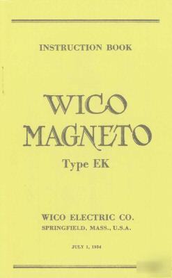 Wico magneto mag ek hit & miss engine manual