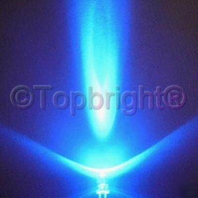 20 pcs megabright blue led 5MM 13KMCD car diy free/r&sh