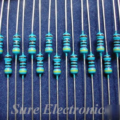 20 value 1/4W metal film resistor kit (1K~100K) 1% 200X