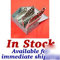 29 pc solid cobalt drill bits 135Â° reduced shank usa
