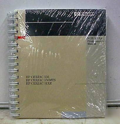 Agilent hp CERJAC156/156MTS/31XE programmers manual