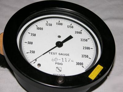 Ashcroft 0-3000 psi mirrored scale test gauge tested