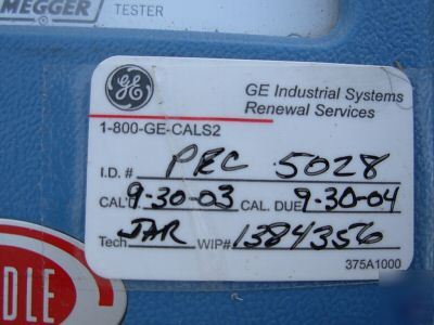 Biddle megger hand crank insulation tester type 210170