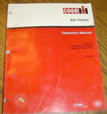 Case ih 950 planter cyclo air vertical fold manual