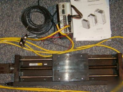 Compumotor gv-L3E servo drive w/motor & screw table