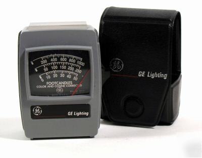 Ge lighting type 217 ge footcandles light meter 