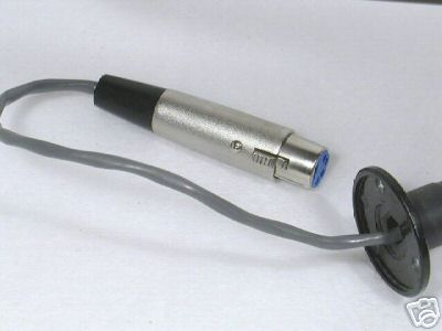 Ham radio microphone, long gooseneck mic, paging or pa