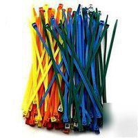 Lot of 6 - 650-pc cable tie assortment (mfg# 65001)