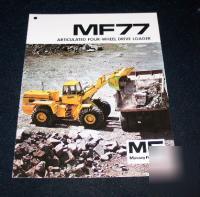 Massey ferguson articulated four wheel drive loader 77